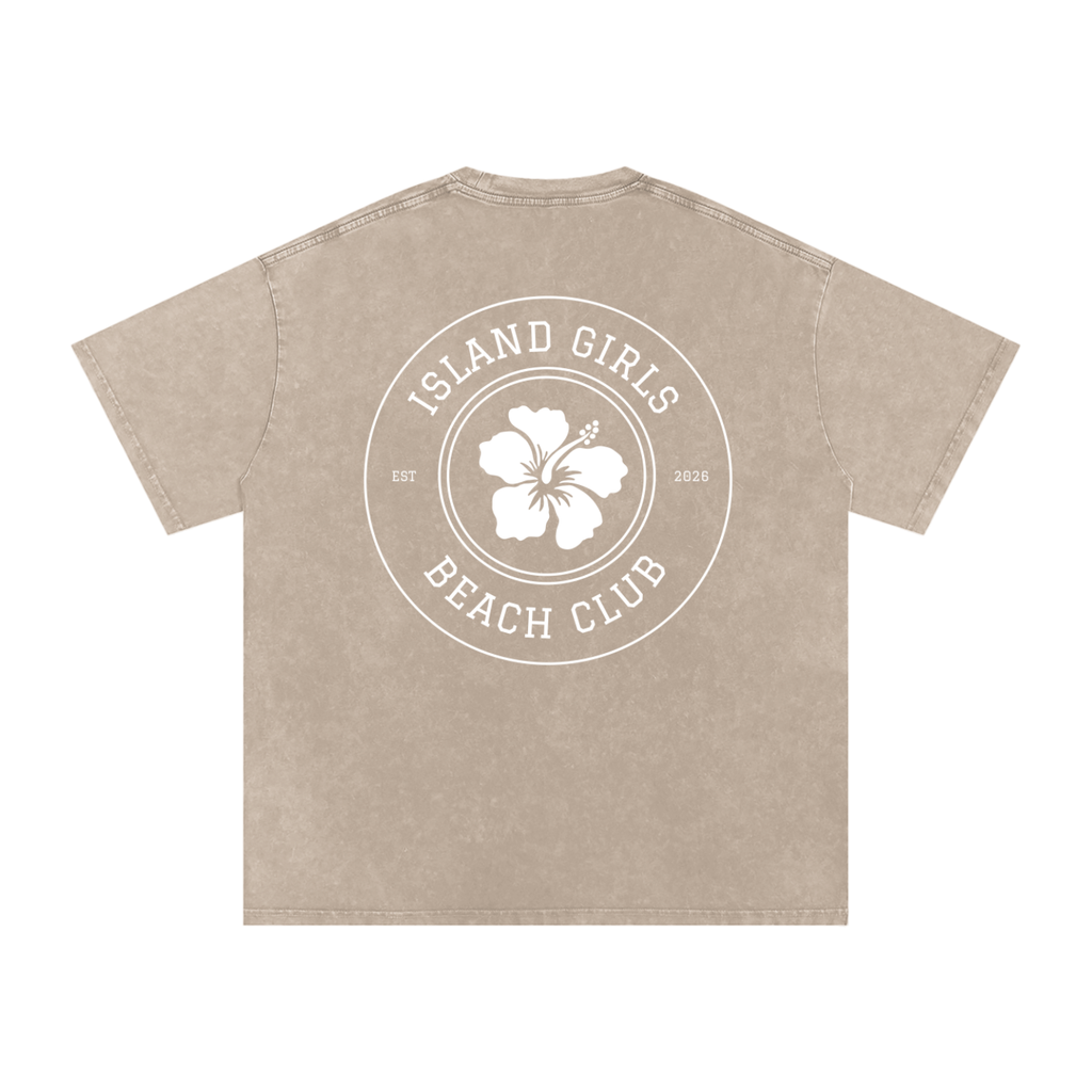 The Heritage Crest Sun Kissed Oversized Cotton T-shirt Adult Unisex